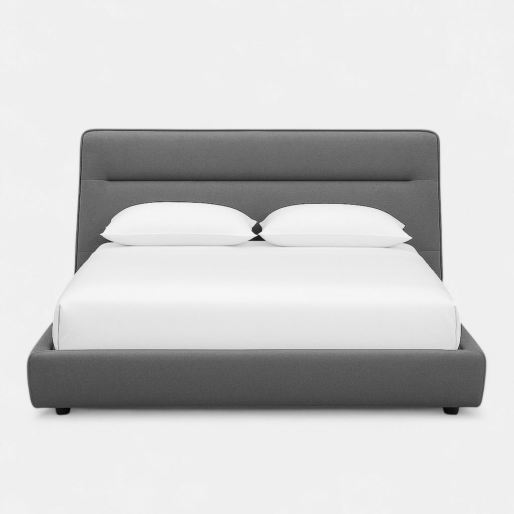 Carlaw Platform Bed - Graphite Matte Velvet
