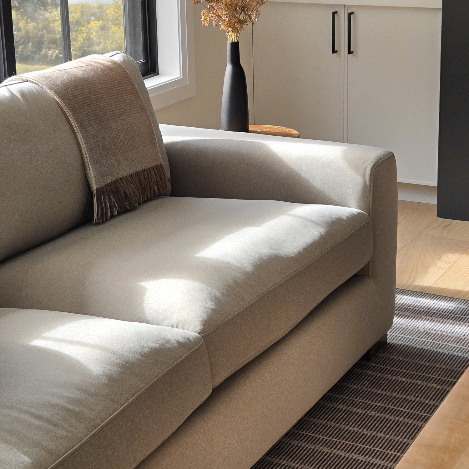 Charlestown Sofa - Sand Matte Velvet