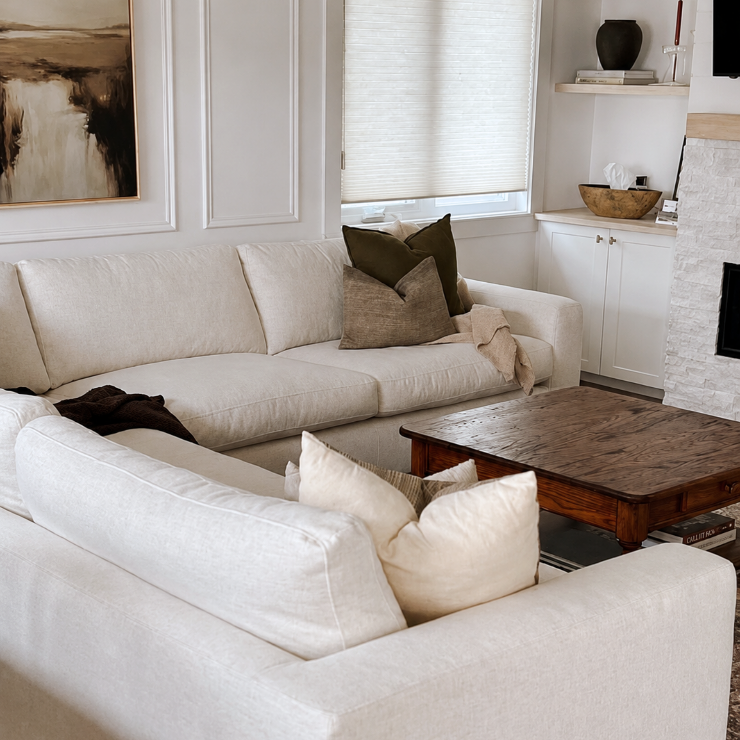 Charlestown L-Shape Sectional - Crypton® Nomad Snow