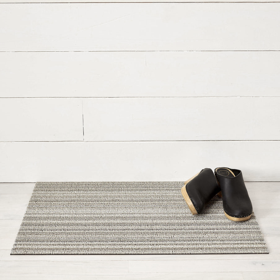 Chilewich Skinny Stripe Shag Mats - Birch
