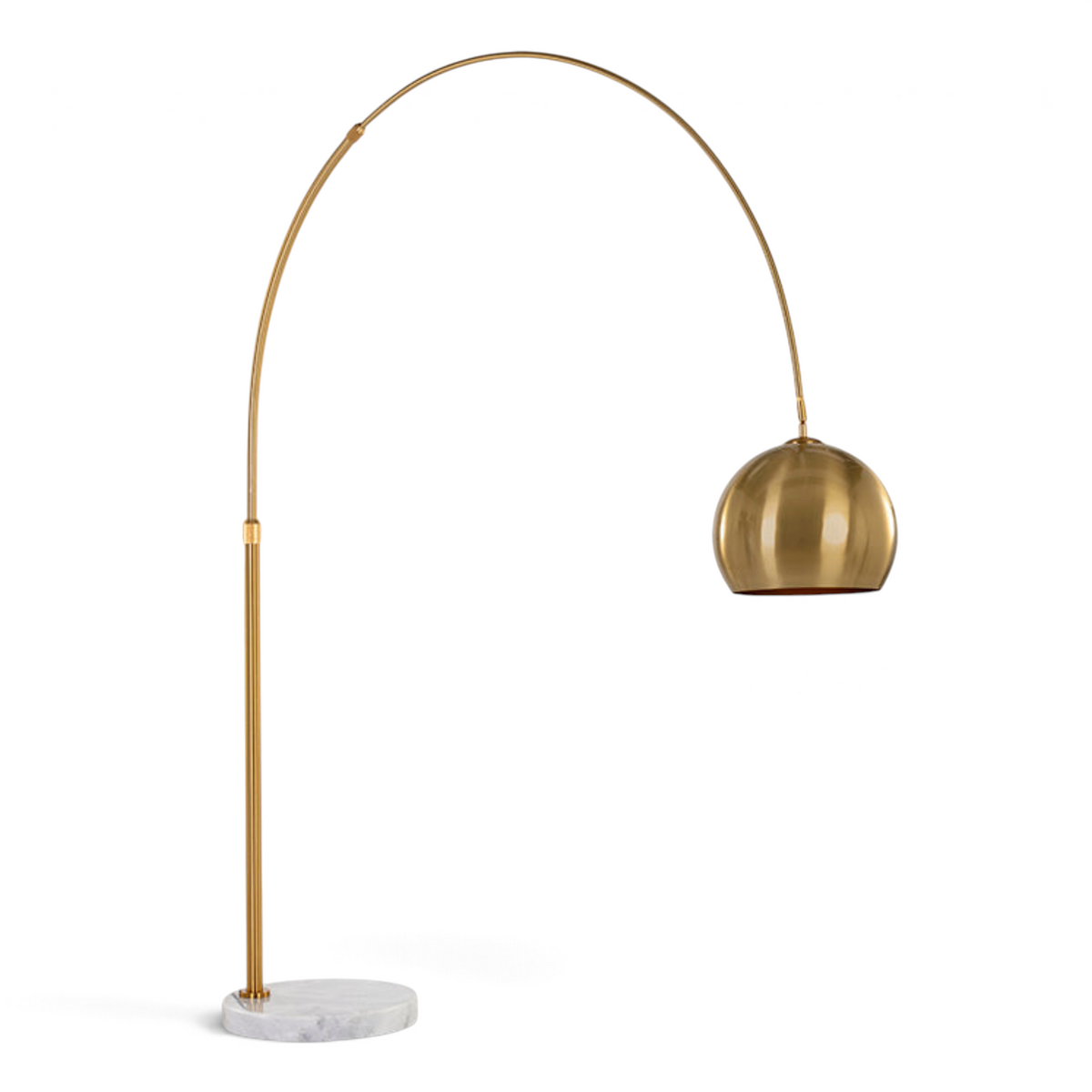 Crescent Floor Lamp - Brass