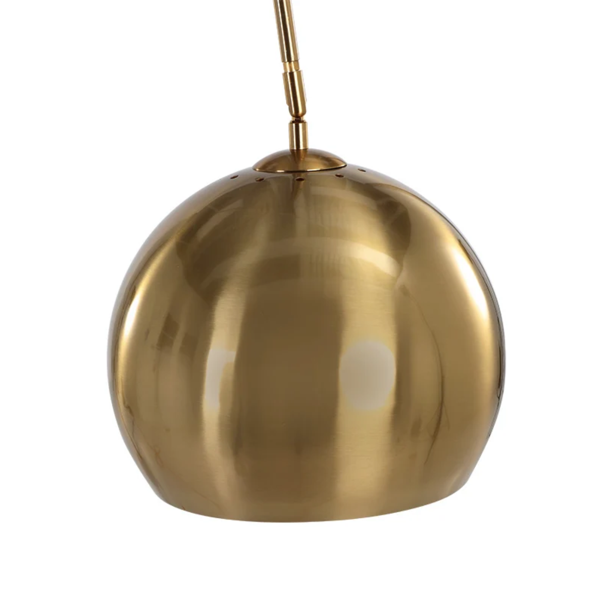 Crescent Floor Lamp - Brass