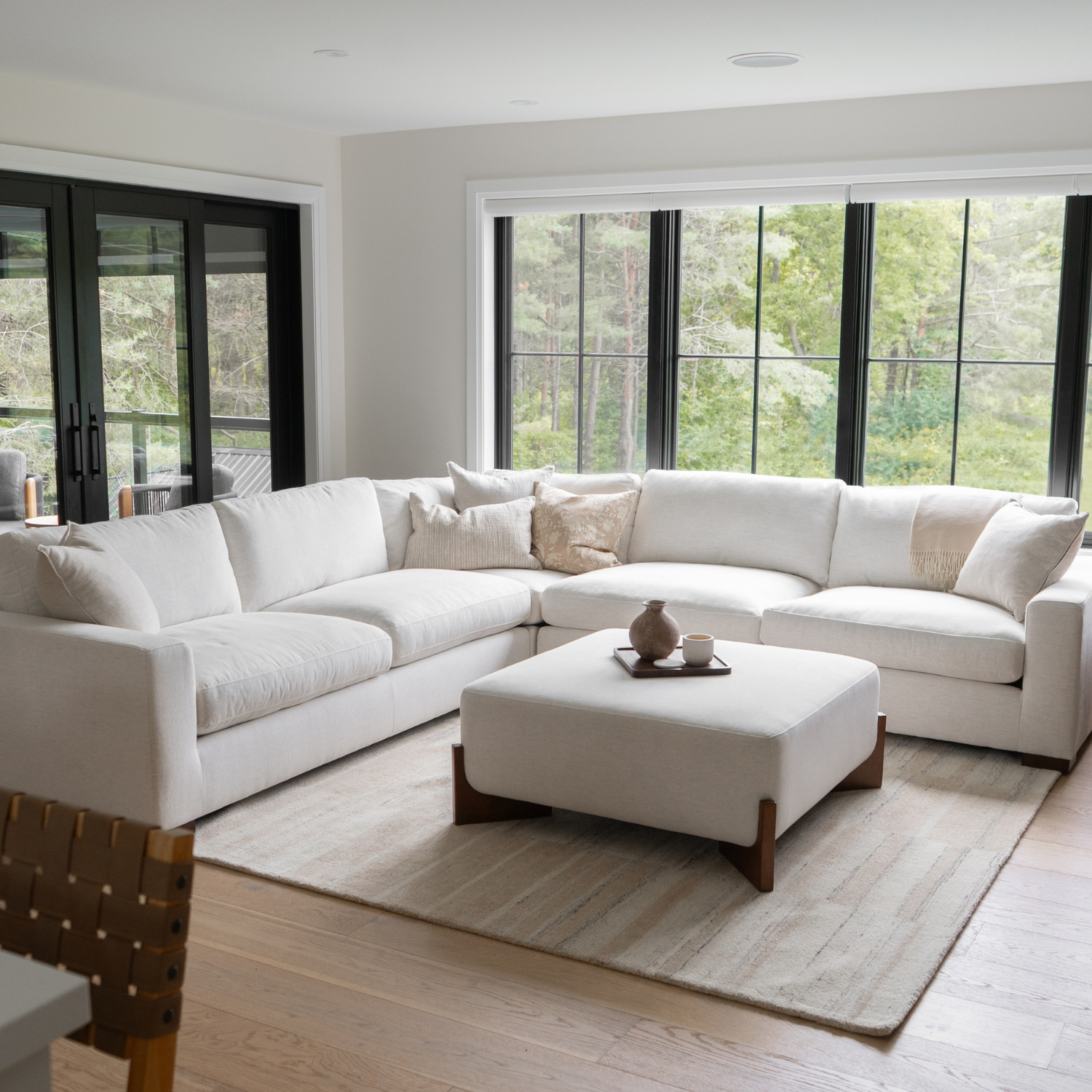 Charlestown L-Shape Sectional - Crypton® Nomad Snow