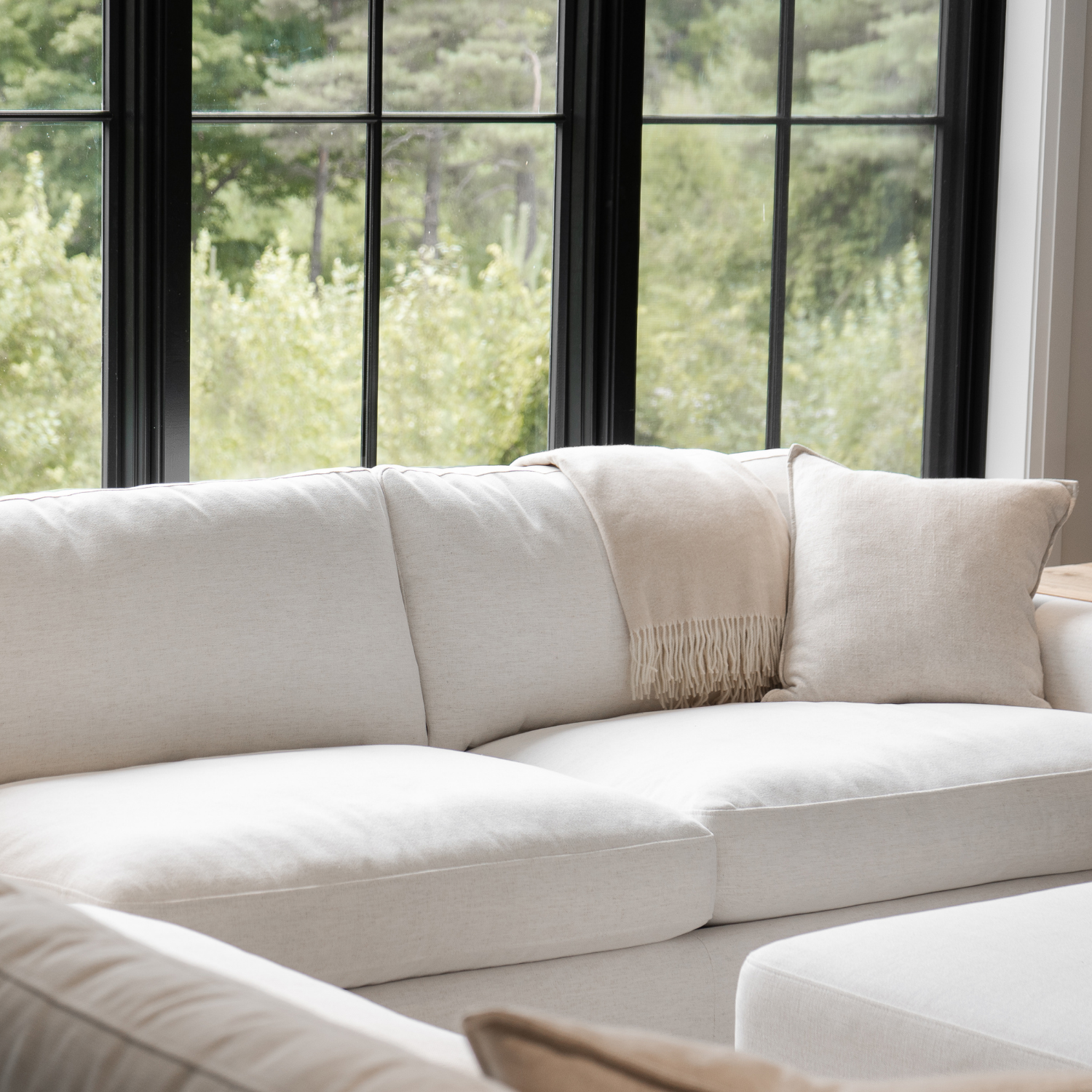 Charlestown L-Shape Sectional - Crypton® Nomad Snow