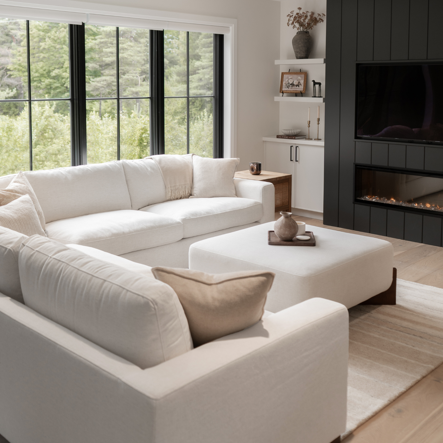 Charlestown L-Shape Sectional - Crypton® Nomad Snow