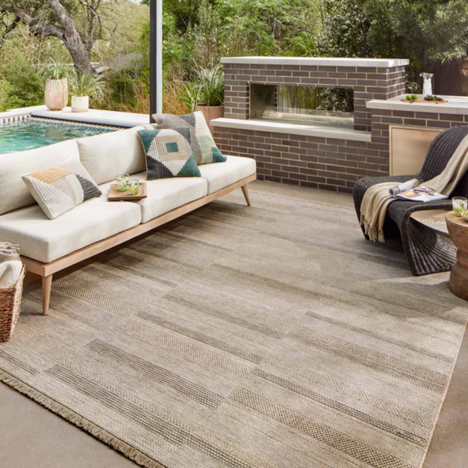 Loloi II Dawn-03 Natural Outdoor Rug