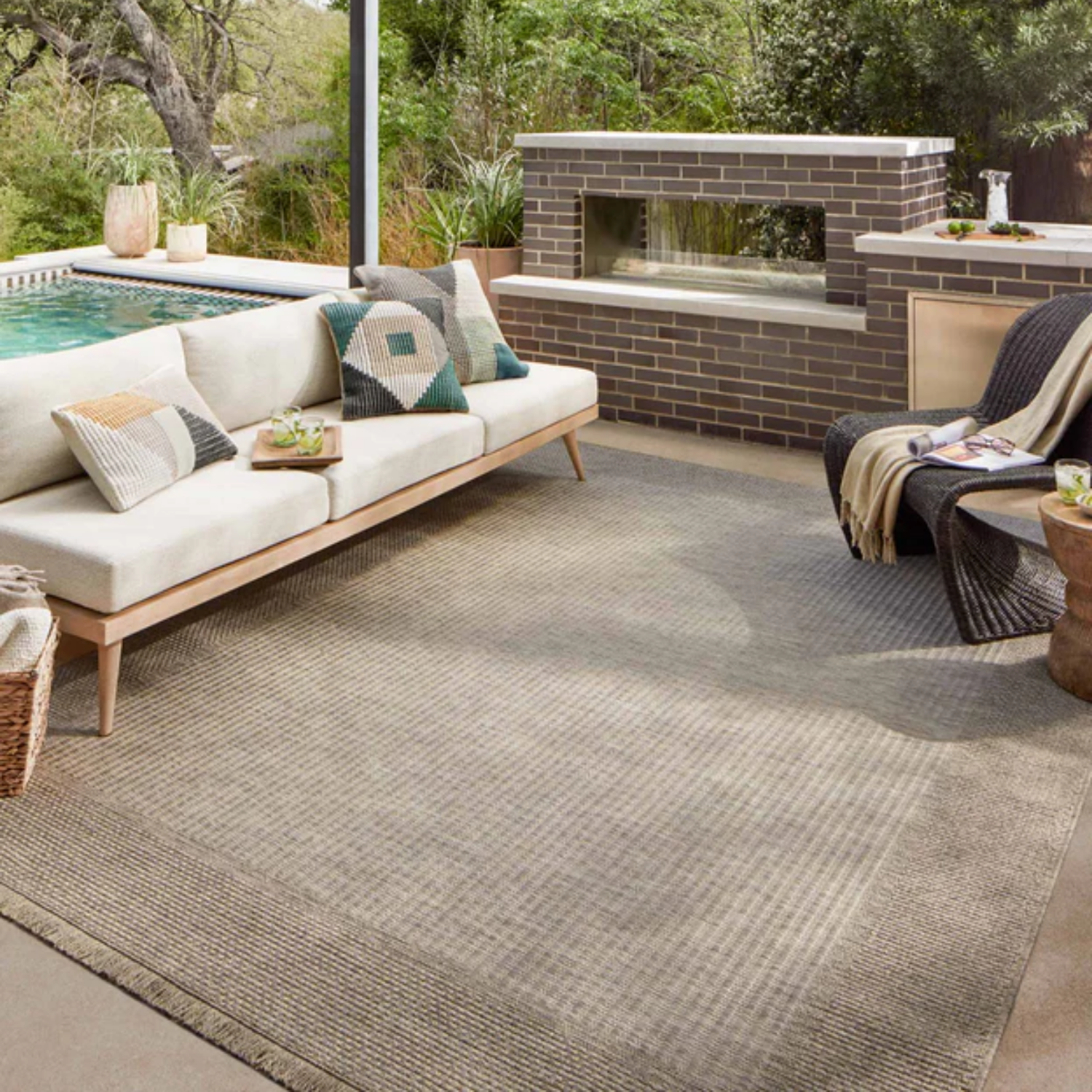 Loloi II Dawn-06 Natural Outdoor Rug