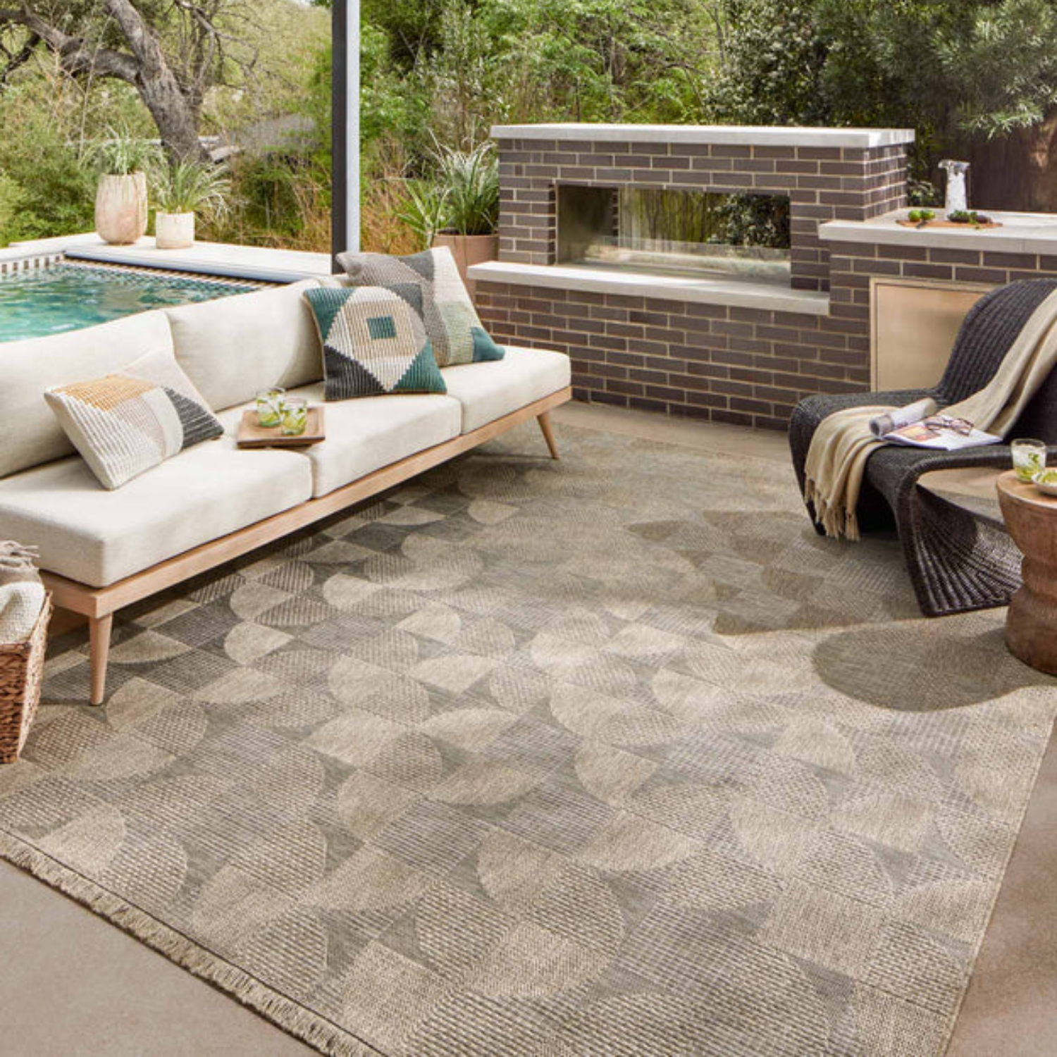 Loloi II Dawn-08 Natural Outdoor Rug