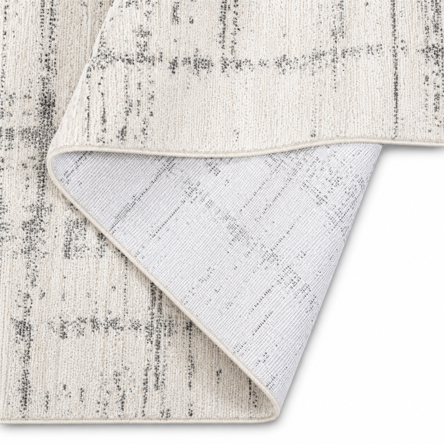 Contour Distressed Grey Rug