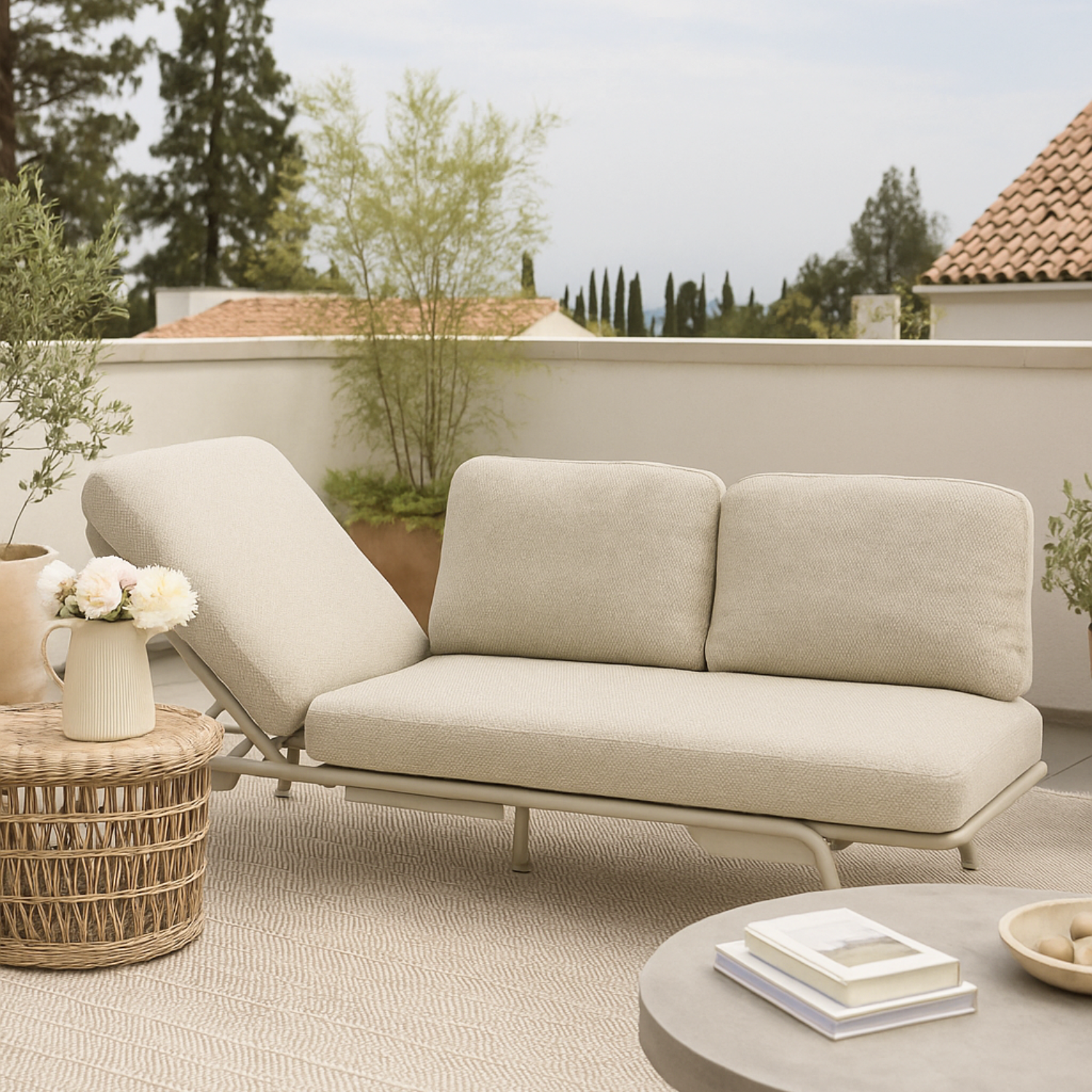 Davenport Reclining Sofa - Pebble Sand