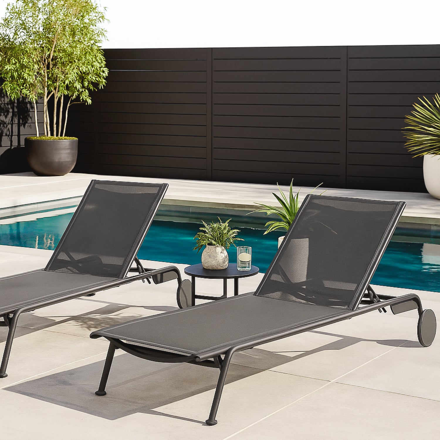 Davenport Charcoal Sun Lounger