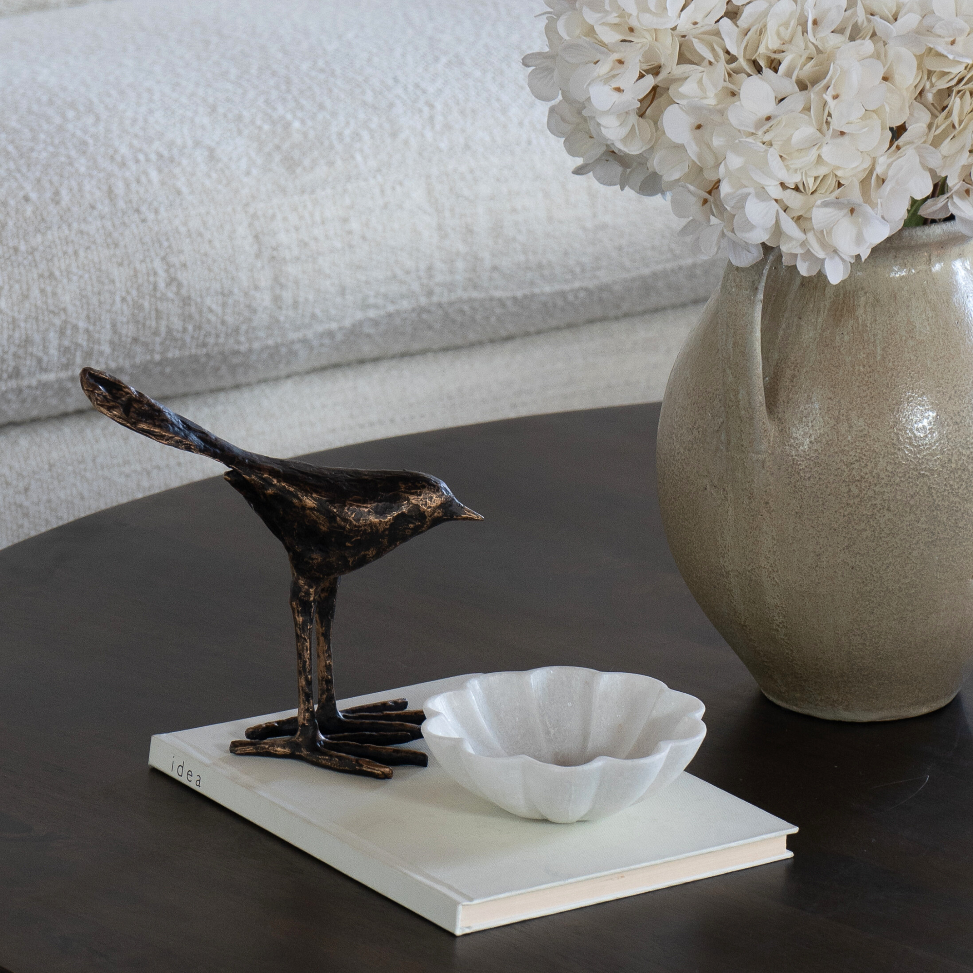 Decorative Bronzed Raven Bird