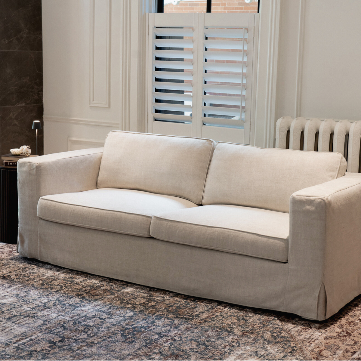 Denver Natural Linen Slipcover Sofa Company Hauser – Stores