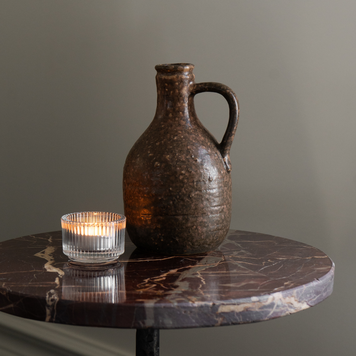 Distressed Stoneware Jug (Set of 4)