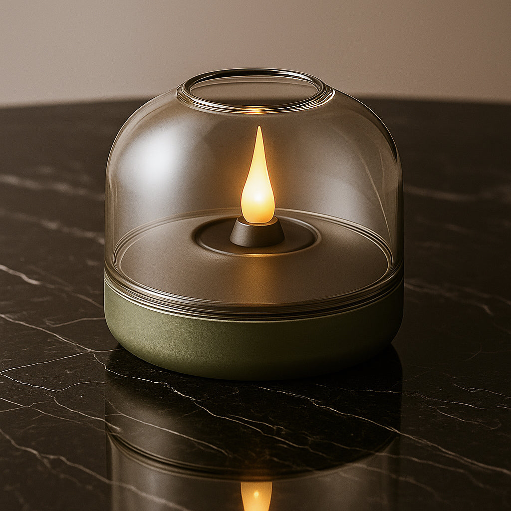 Dome Green LED Candle