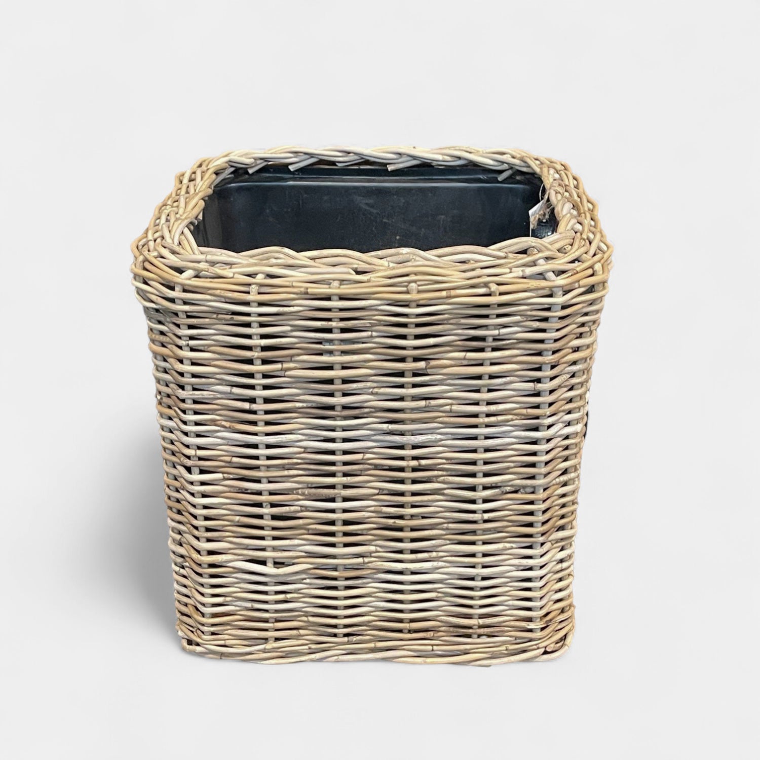 Durham Rattan Planter Basket w/ Wheels