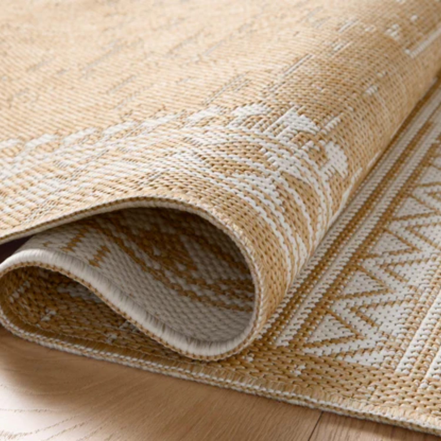 Loloi II Easton Ivory/Wheat Outdoor Rug