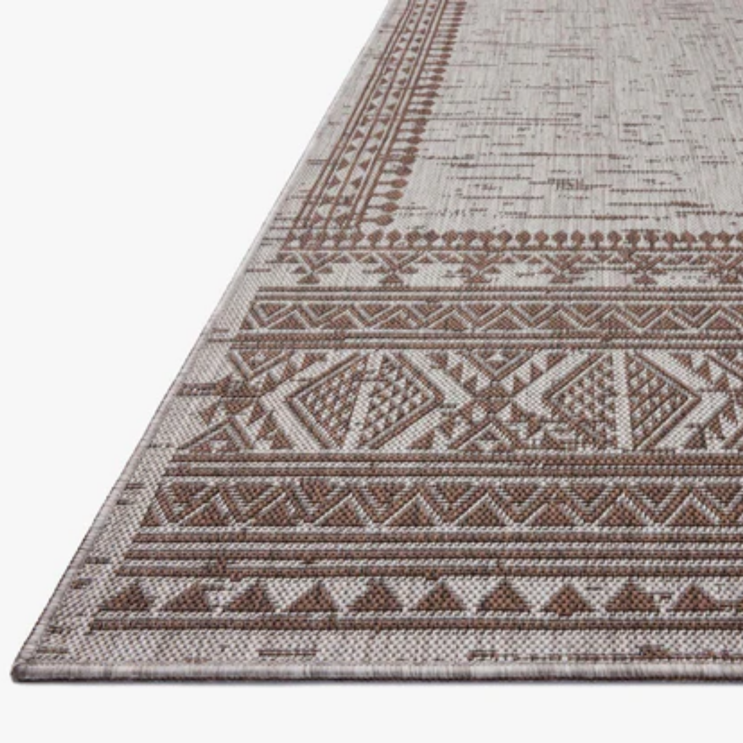 Loloi II Easton Coffee/Dove Outdoor Rug