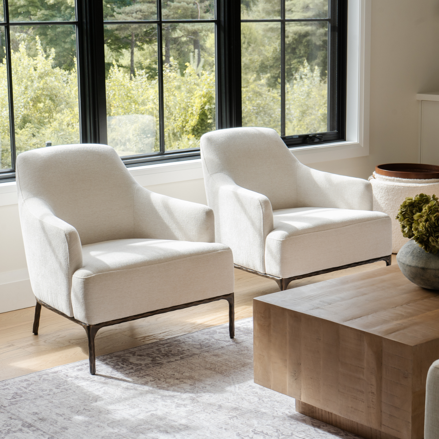 Exuma Lounge Chair - Chenille Birch