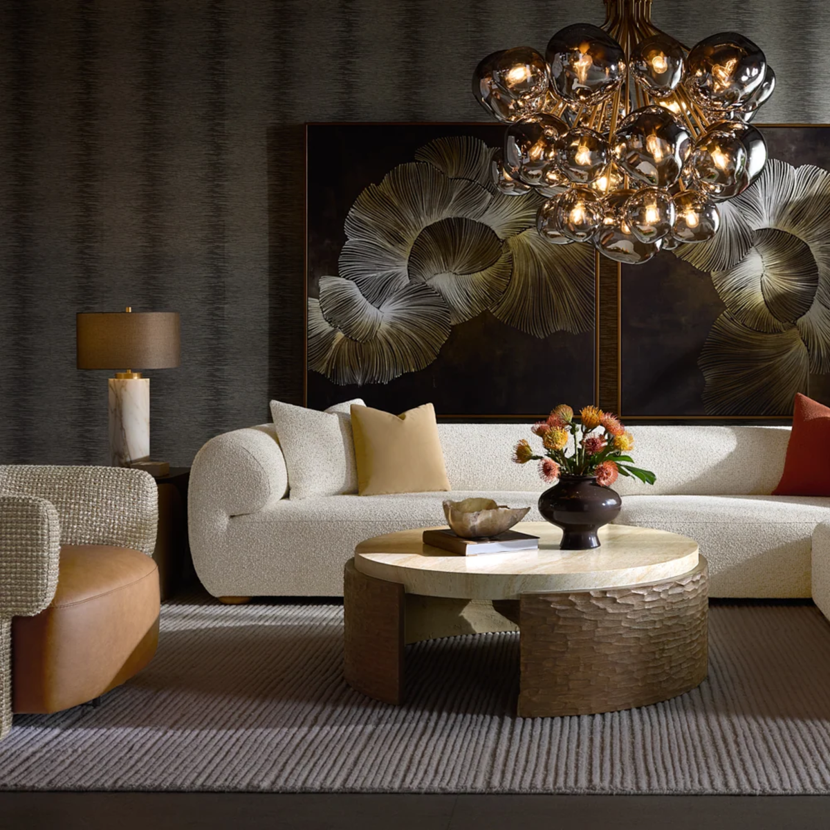 Forma Concrete Coffee Table - Travertine