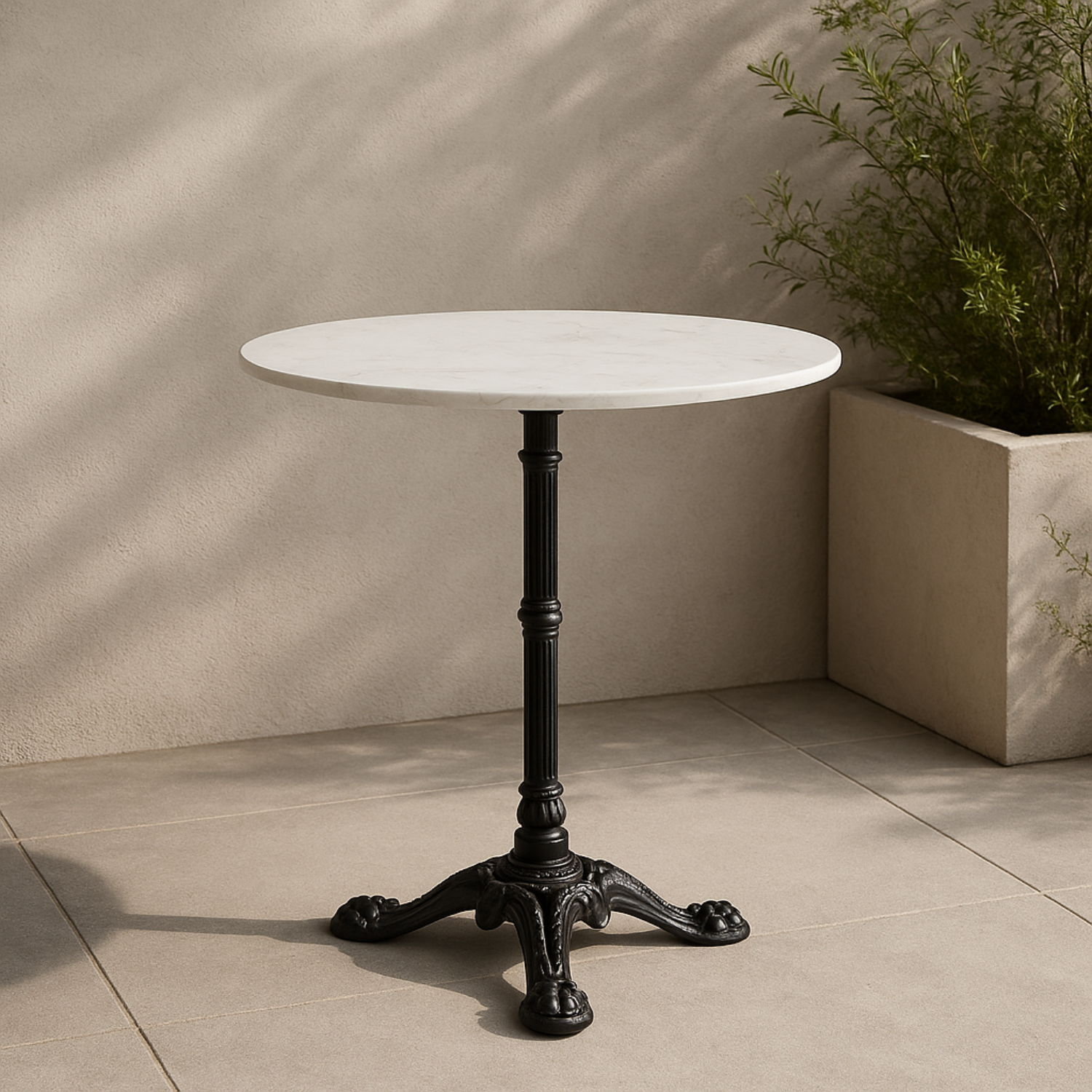 French Marble Bistro Table