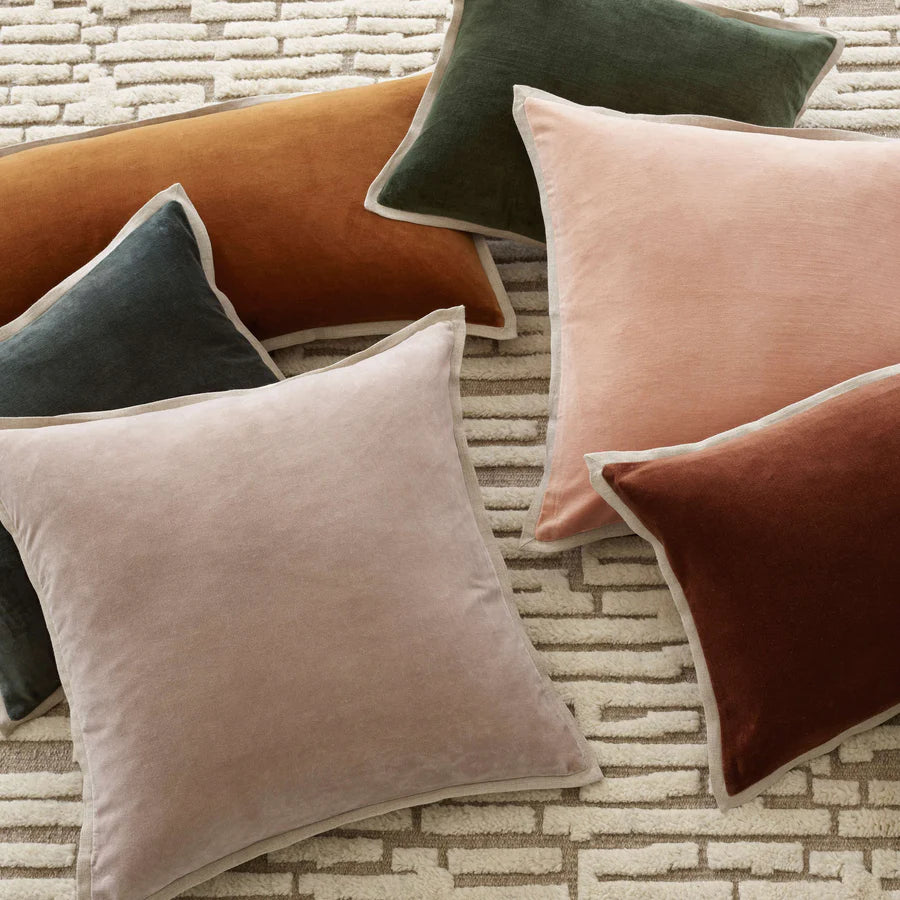 Dash & Albert Gehry Caramel Velvet Pillow