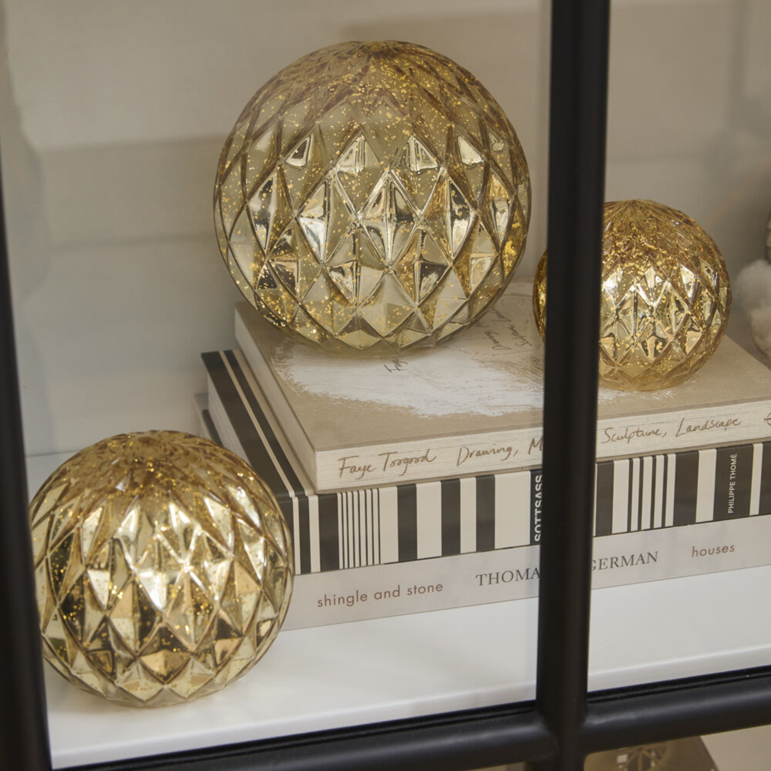 Gold Glimmer LED Globes