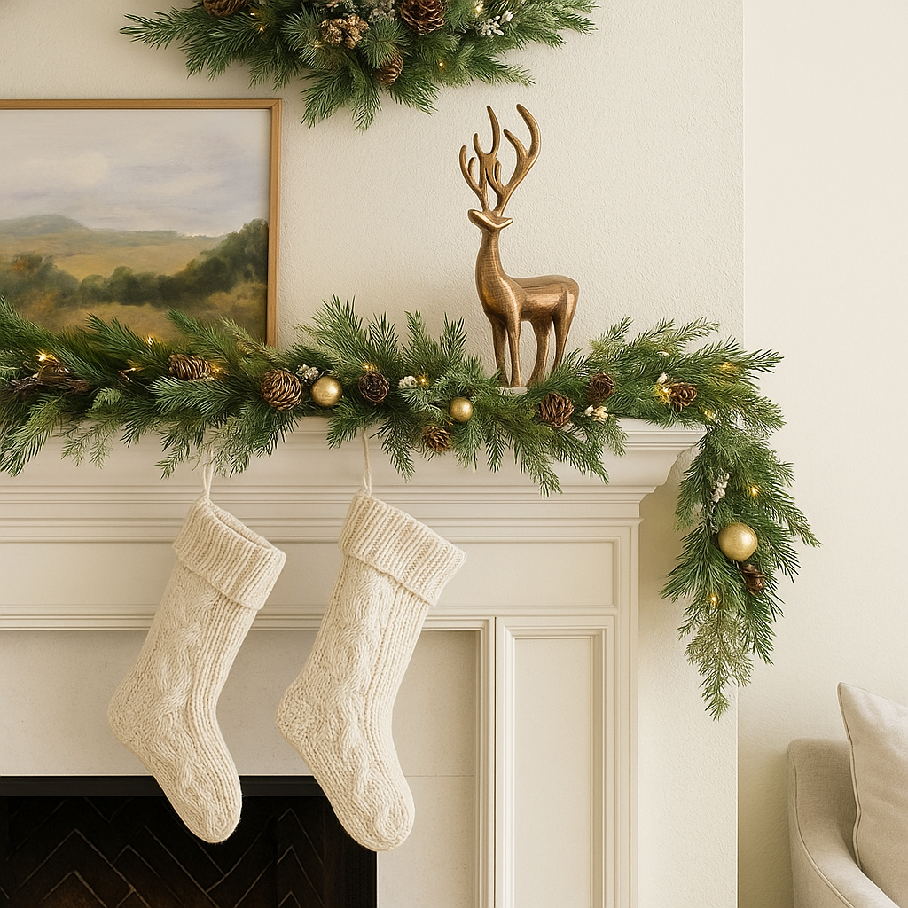 Prancer Antique Gold Reindeer