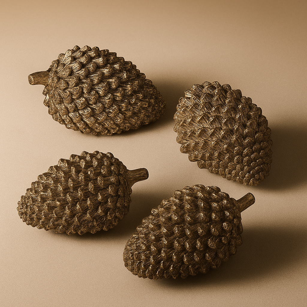 Golden Shimmer Pinecones