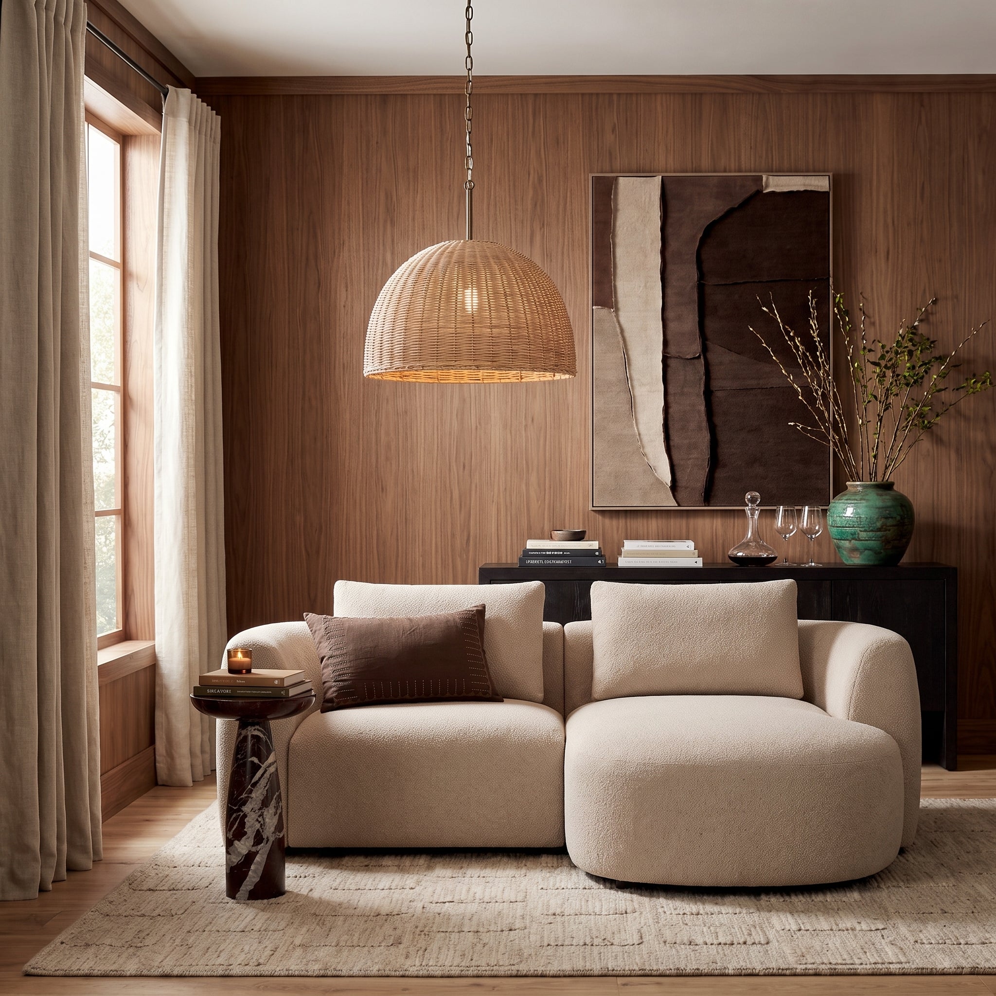 Granville 2pc Chaise Sectional - Brisbane Stone Beige