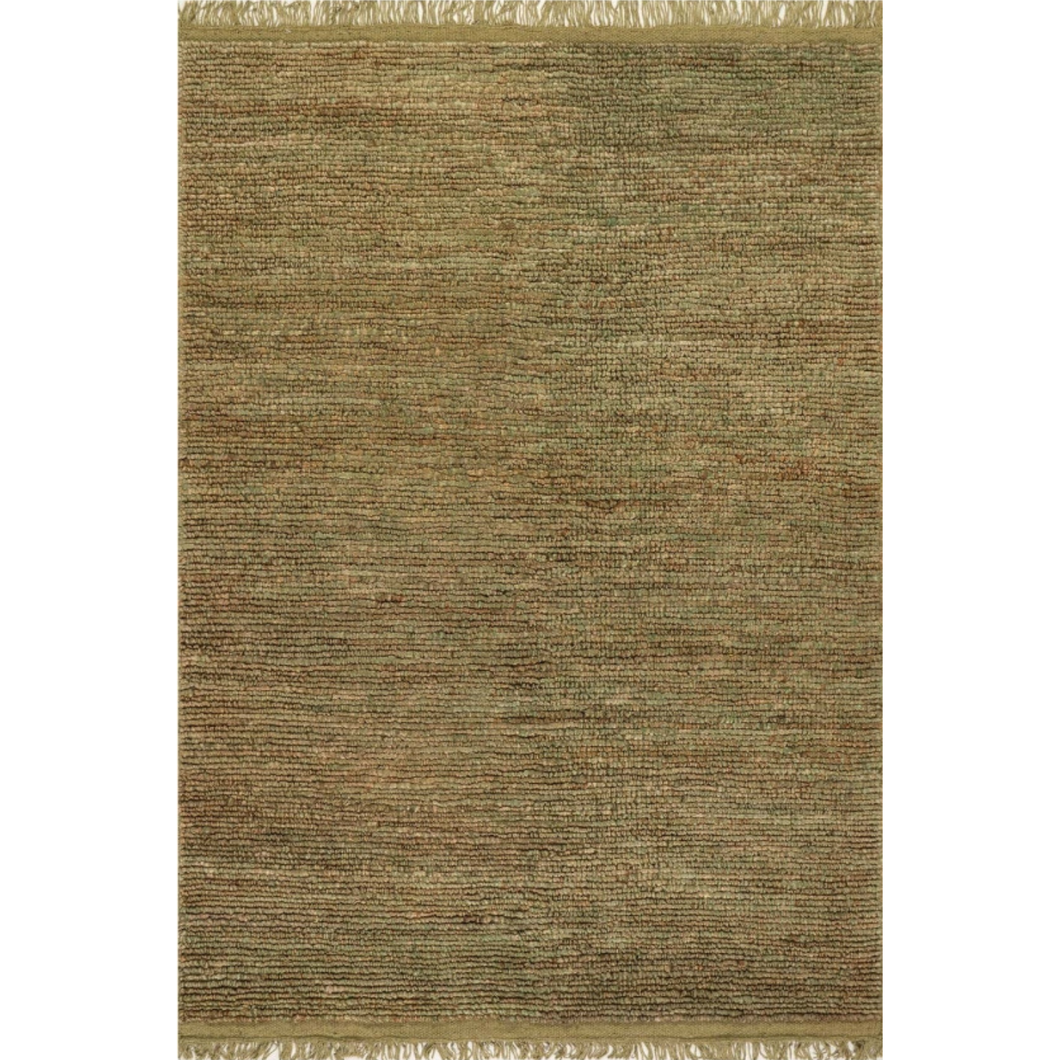 Dash & Albert Varnu Green Textured Jute Rug