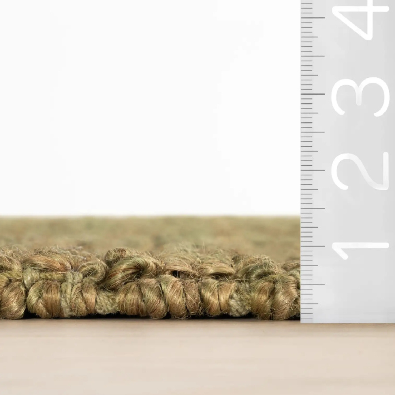 Dash & Albert Varnu Green Textured Jute Rug