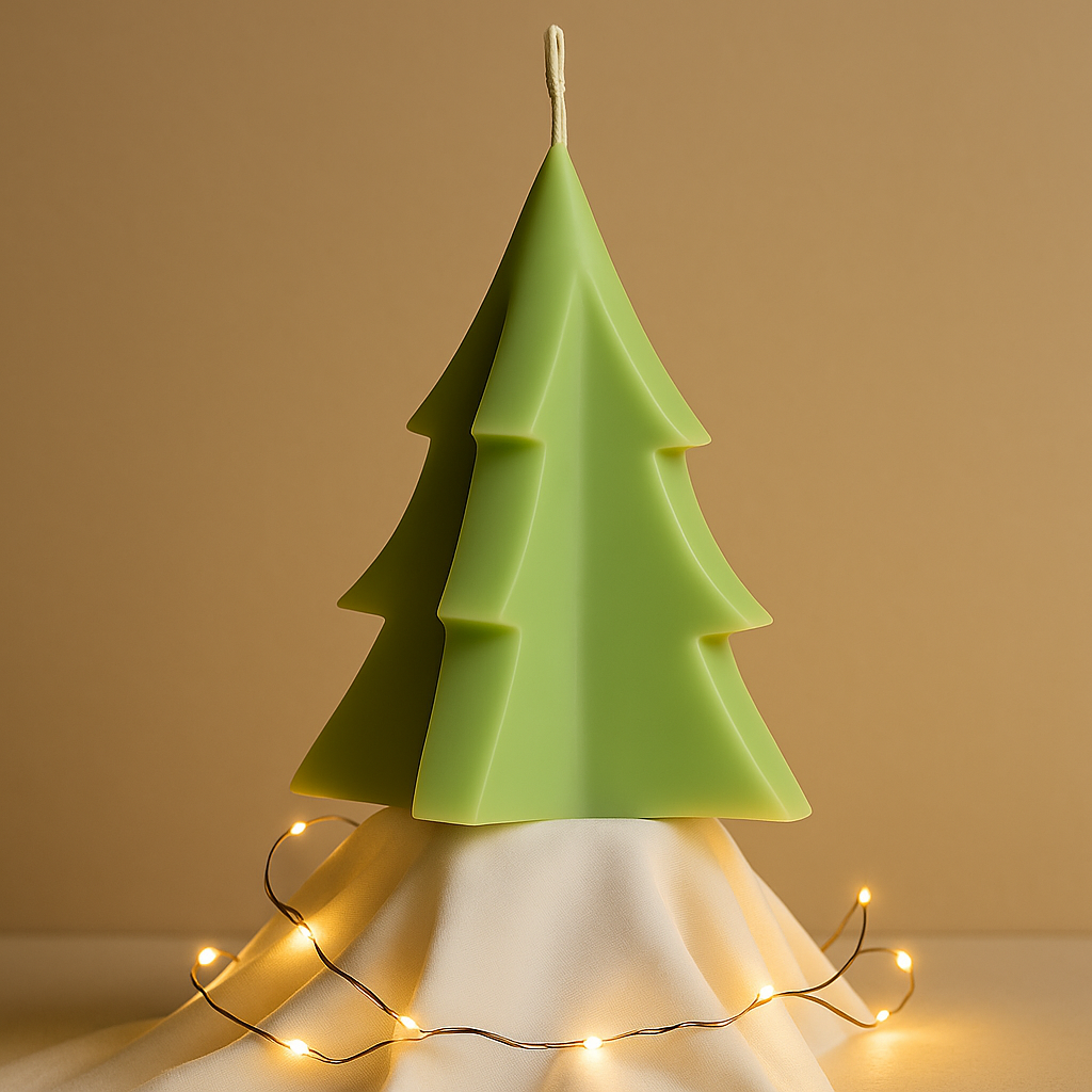 Holiday Green Tree Candle - Alpine/Eucalyptus