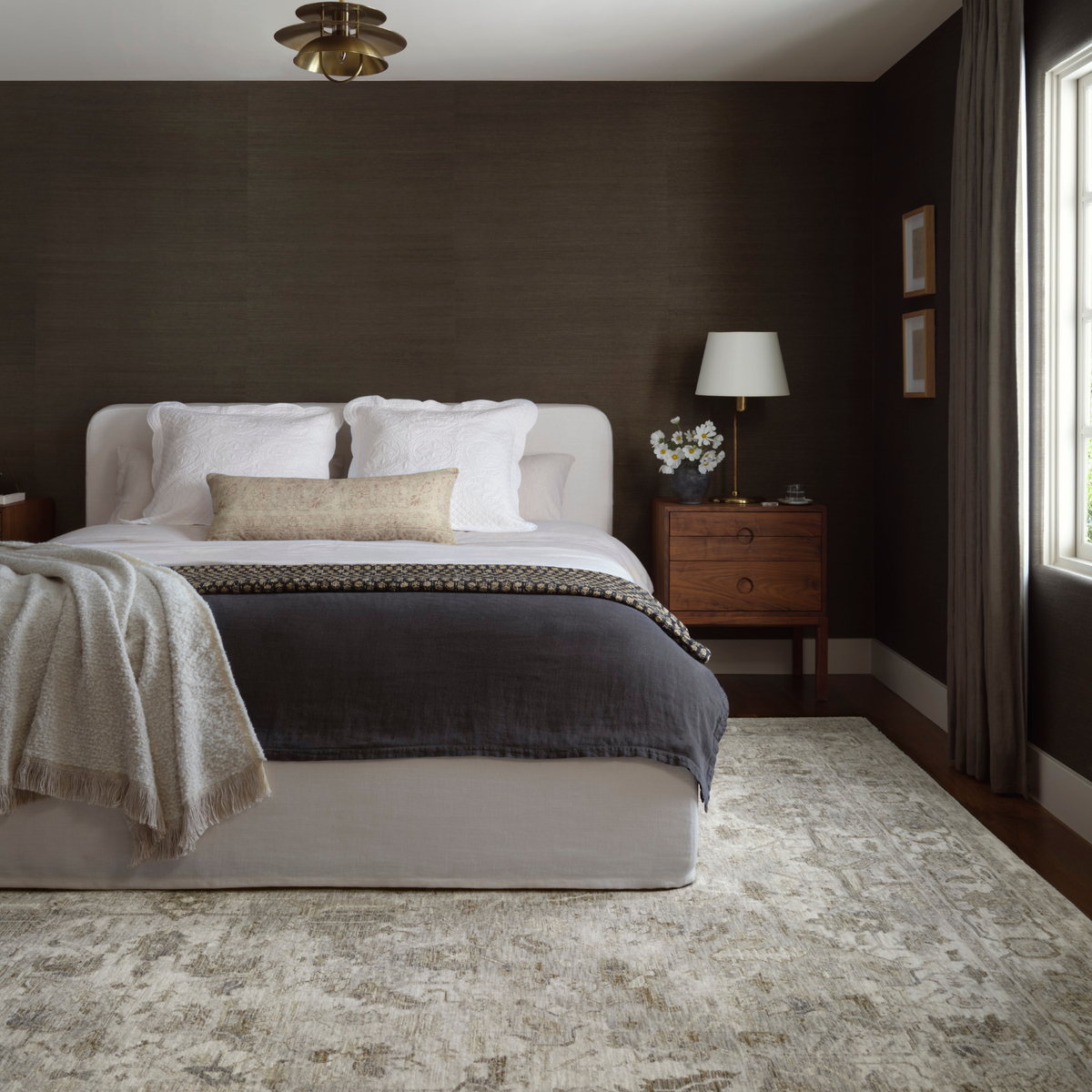 Amber Lewis x Loloi Honora Grey/ Taupe Rug