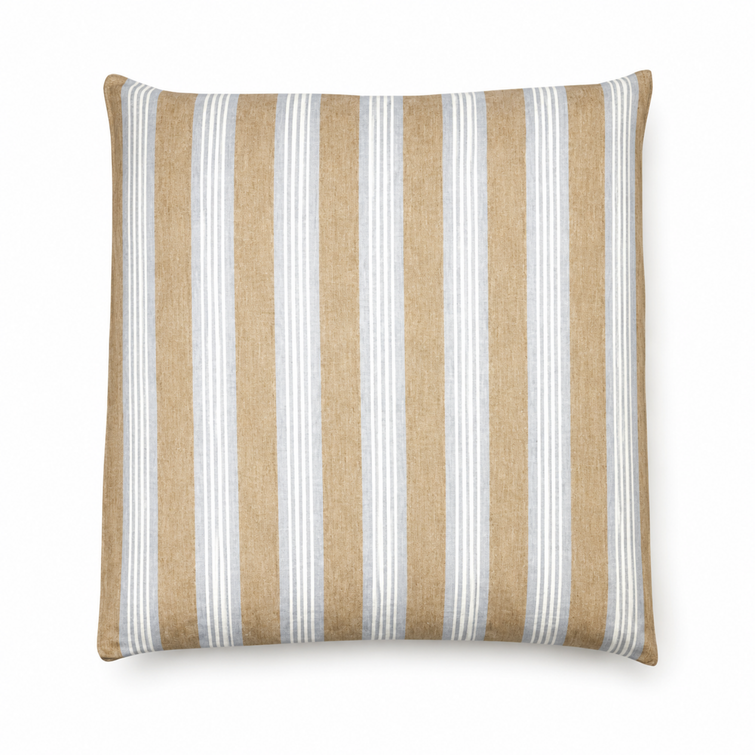 Dune Linen 26" Euro Pillow Sham - Beige Stripe