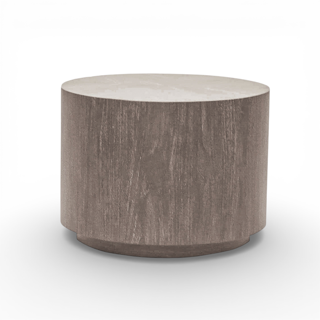 Aurora Round Salvaged Lumber Side Table