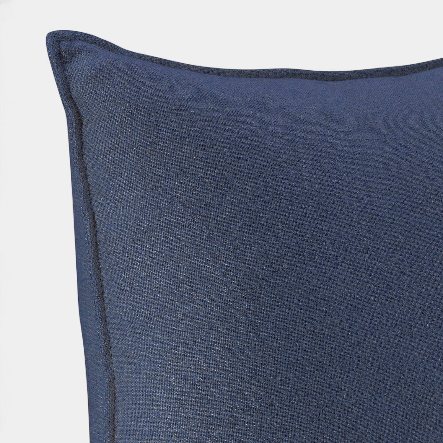 Smoky Blue Linen Toss Pillow