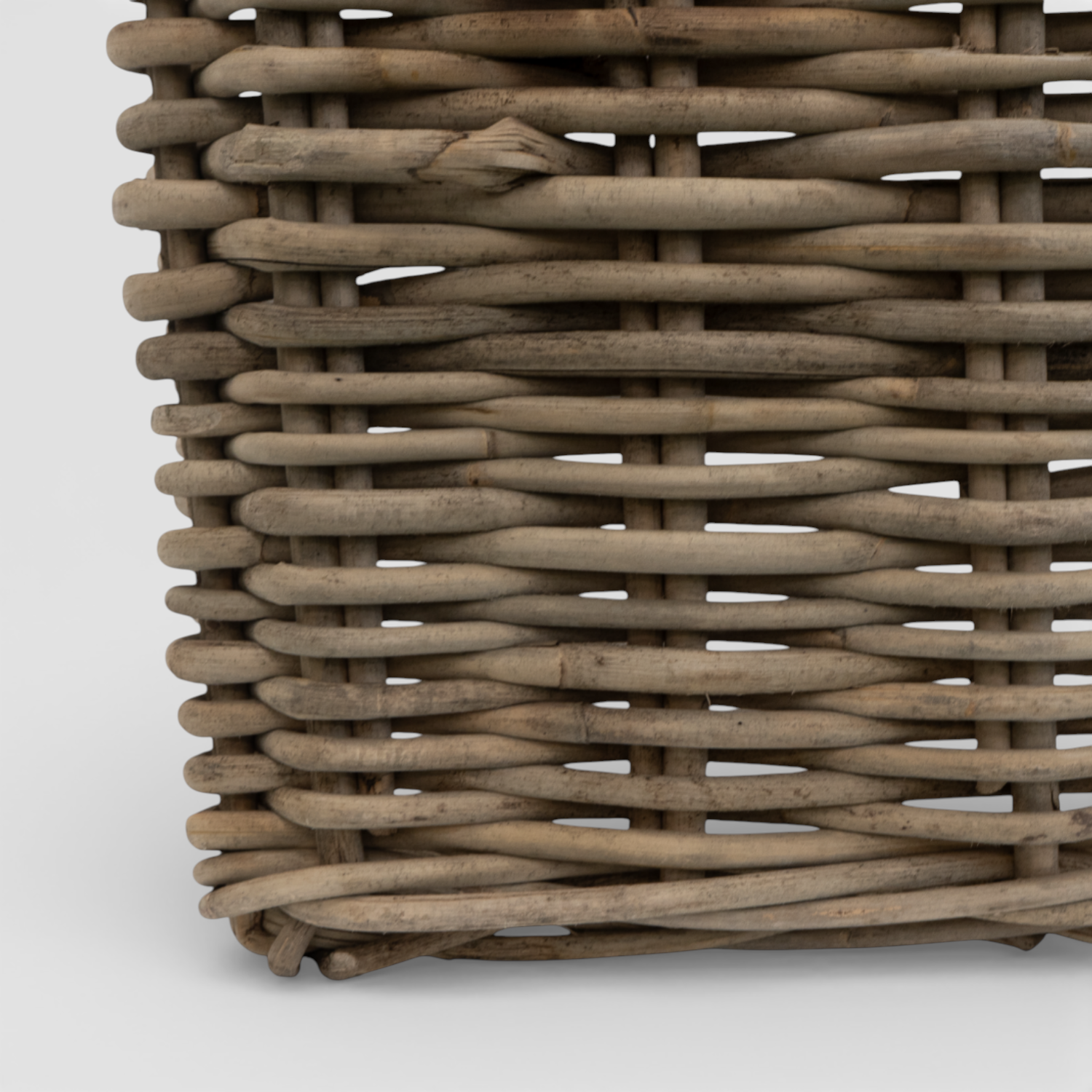Sarnia Square Rattan Stackable Log Baskets
