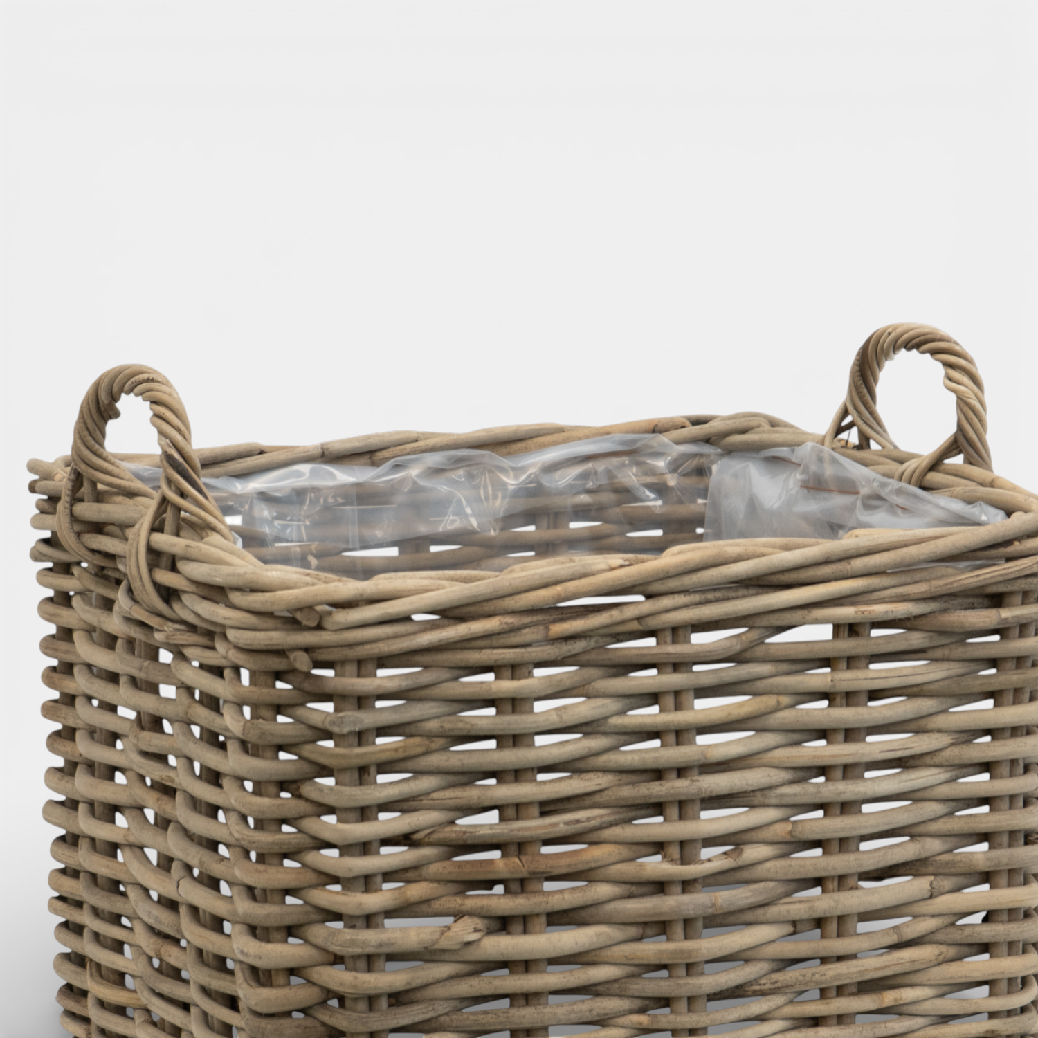 Sarnia Square Rattan Stackable Log Baskets
