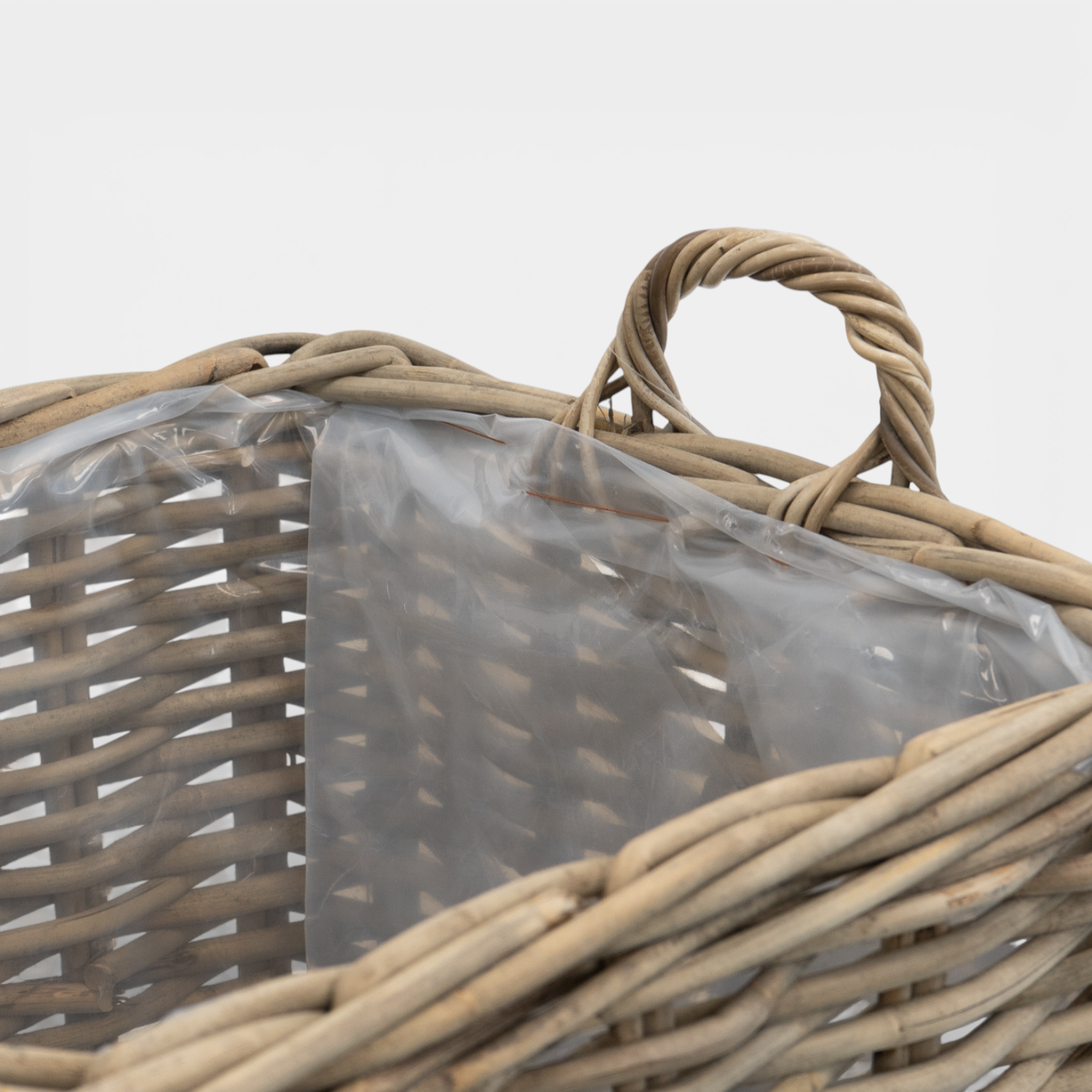 Sarnia Square Rattan Stackable Log Baskets