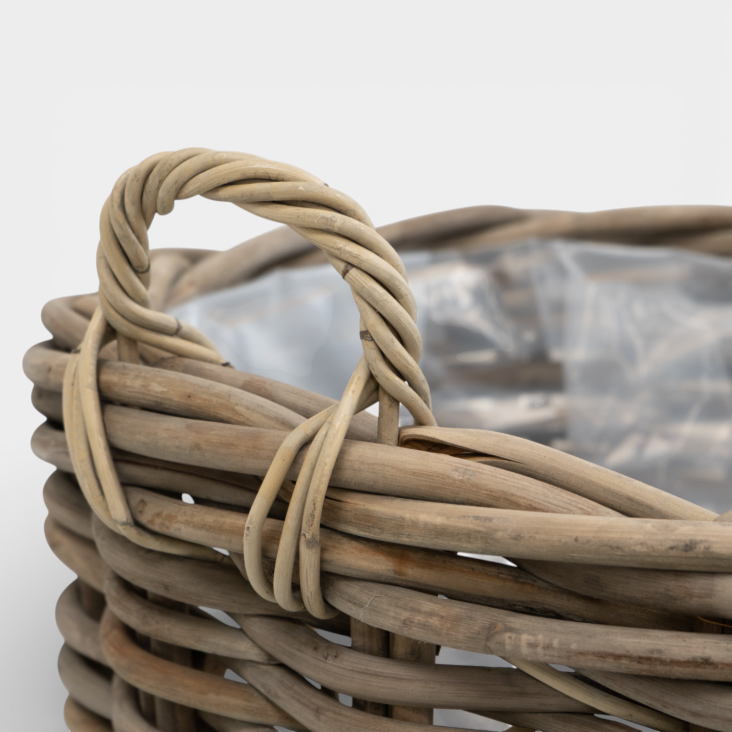 Sarnia Round Rattan Stackable Log Baskets