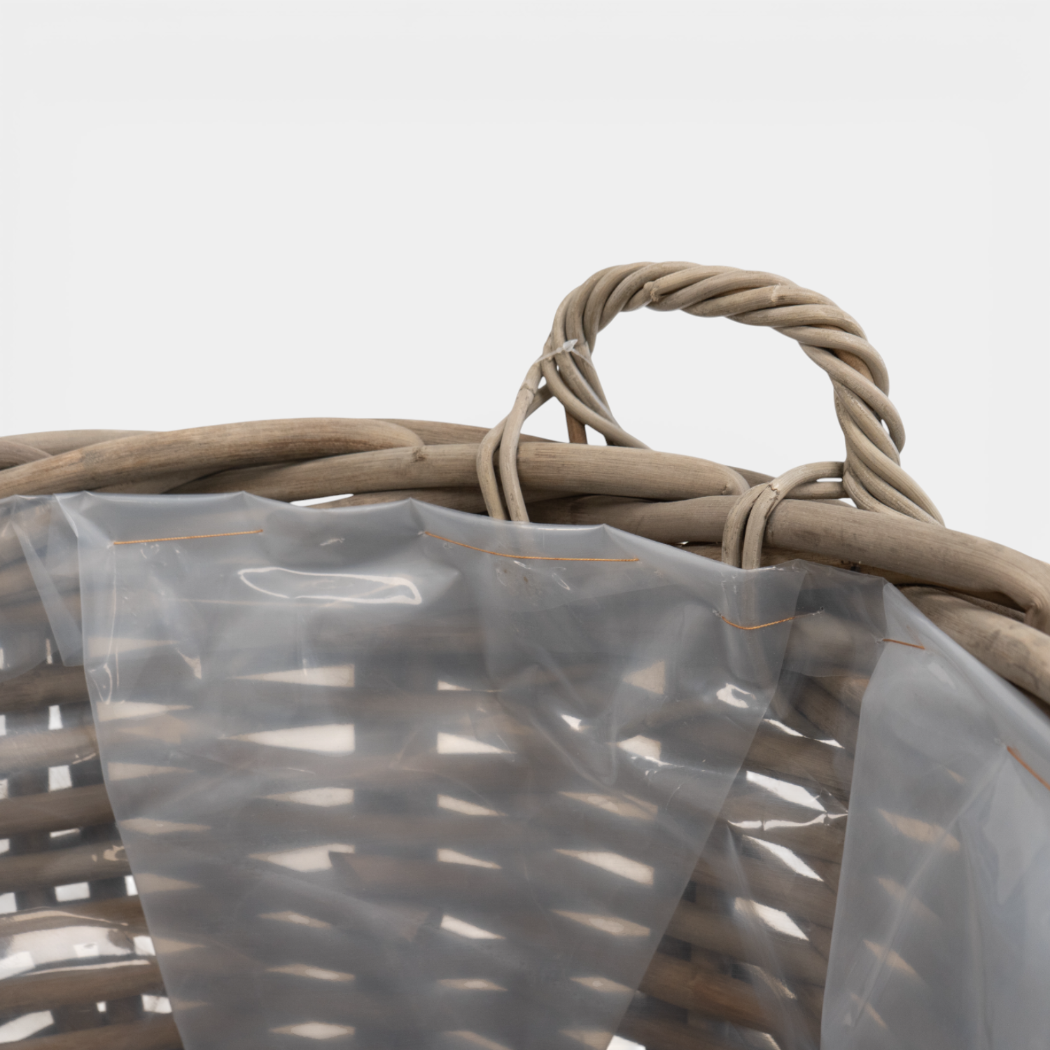 Sarnia Round Rattan Stackable Log Baskets