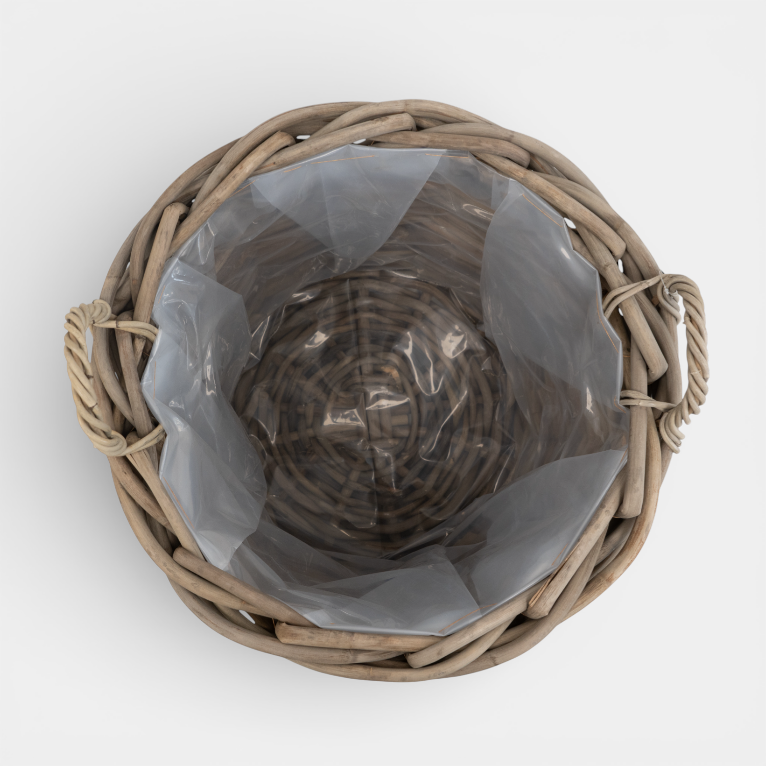 Sarnia Round Rattan Stackable Log Baskets