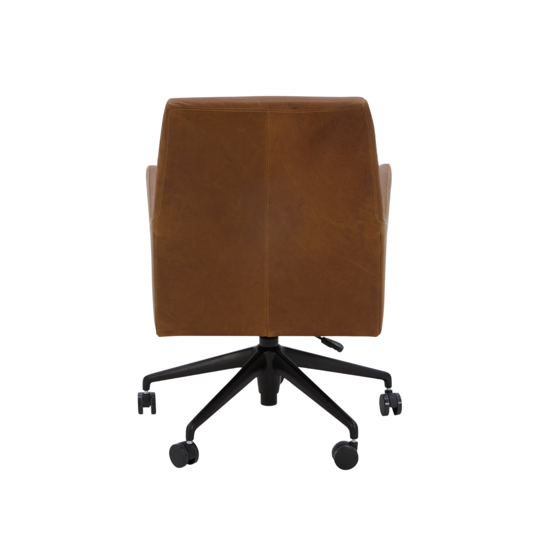 Campbellton Adjustable Office Chair - Concord Mink Leather