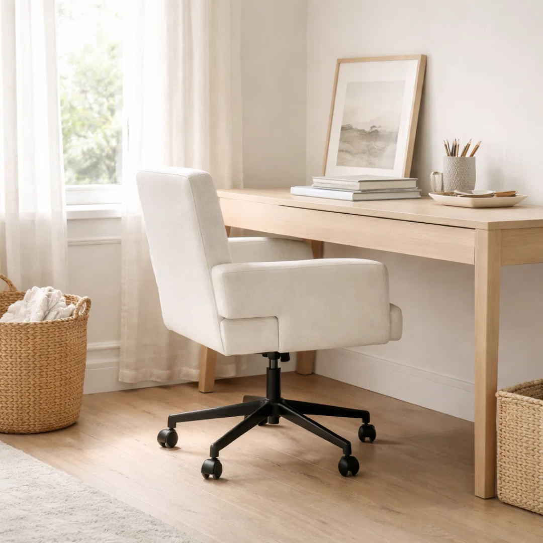 Fredericton Adjustable Office Chair - Crypton® Nomad Snow