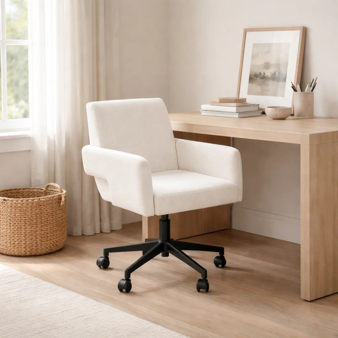 Fredericton Adjustable Office Chair - Crypton® Nomad Snow