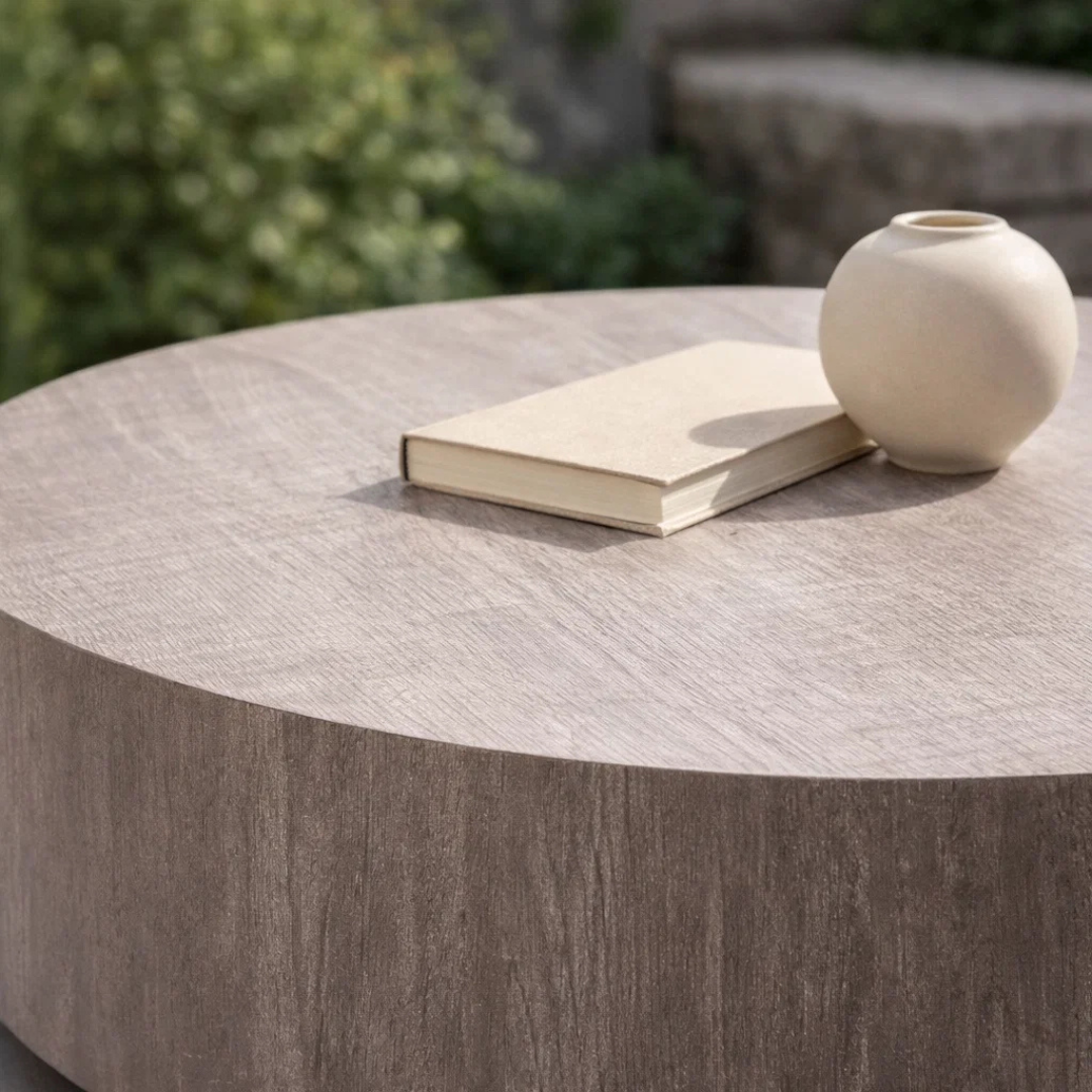 Aurora Round Salvaged Lumber Coffee Table