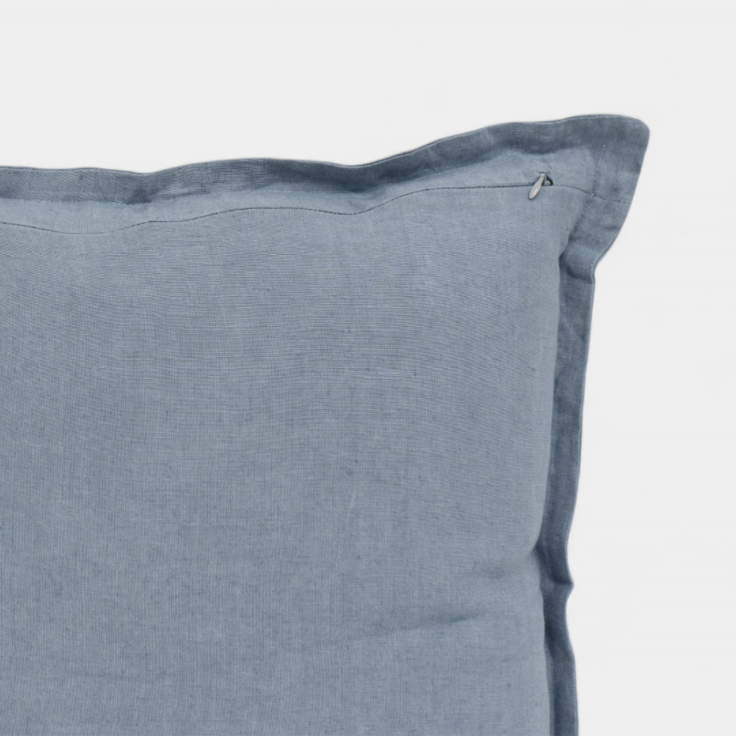 Muted Blue Linen Toss Pillow