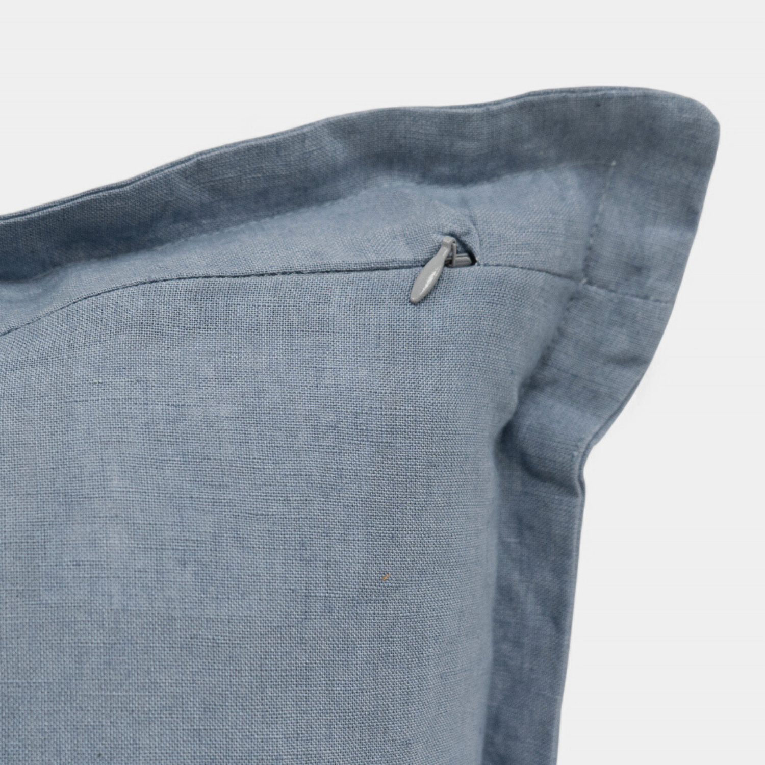 Muted Blue Linen Toss Pillow