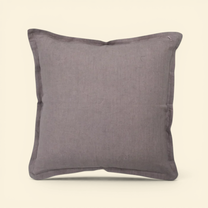 Muted Mauve Linen Toss Pillow